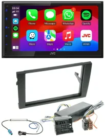 JVC Bluetooth USB MP3 2DIN DAB Autoradio für Audi A4 04-08 B7 Bose Aktivsystem M