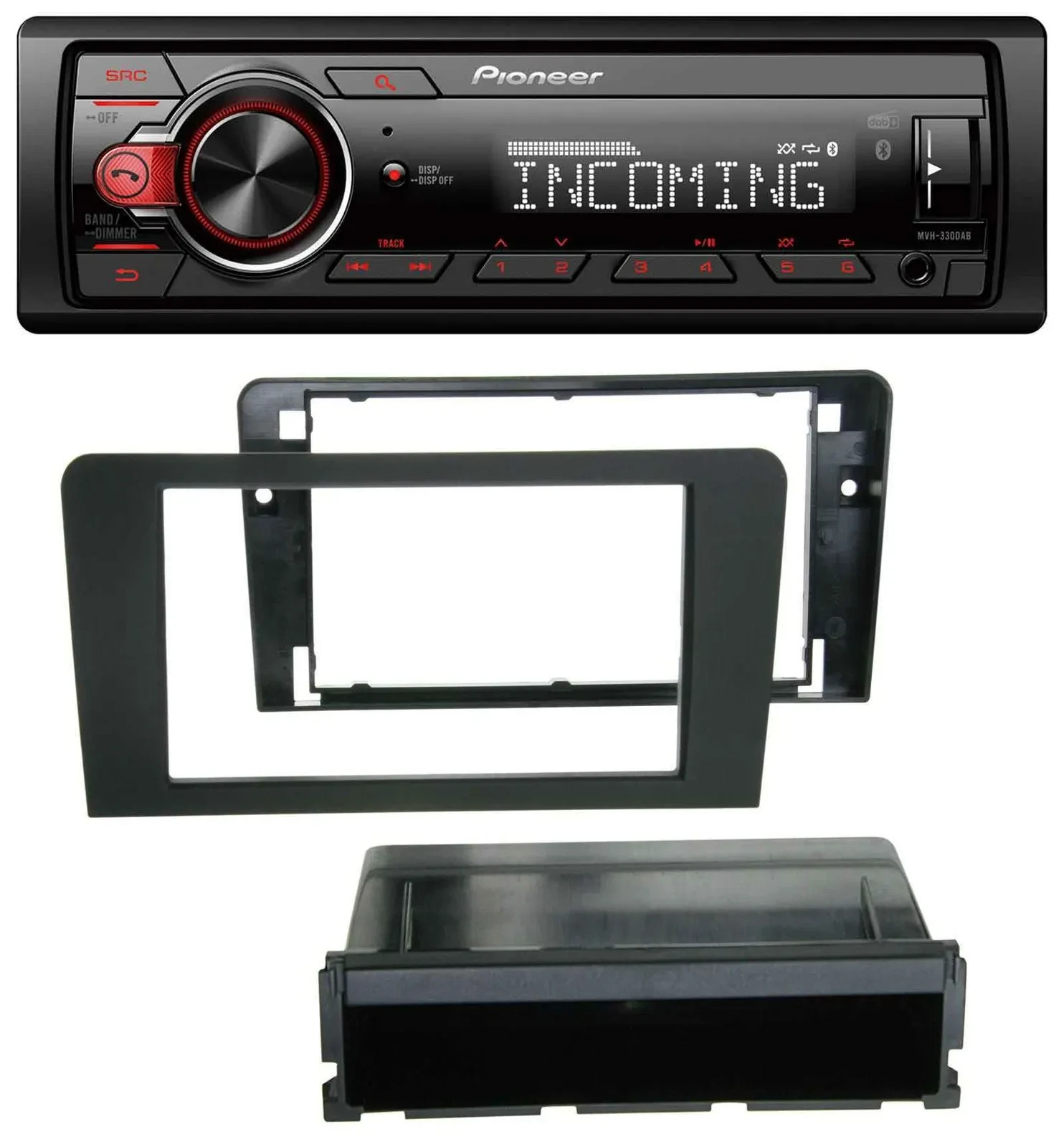 Автомагнитола для Audi A3 8P (2003–2012) Pioneer Bluetooth, USB, DAB, поддержка кнопок на руле, совместима с Bose