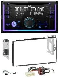 JVC MP3 USB 2DIN DAB Bluetooth CD Autoradio für Nissan Qashqai 2007-2013