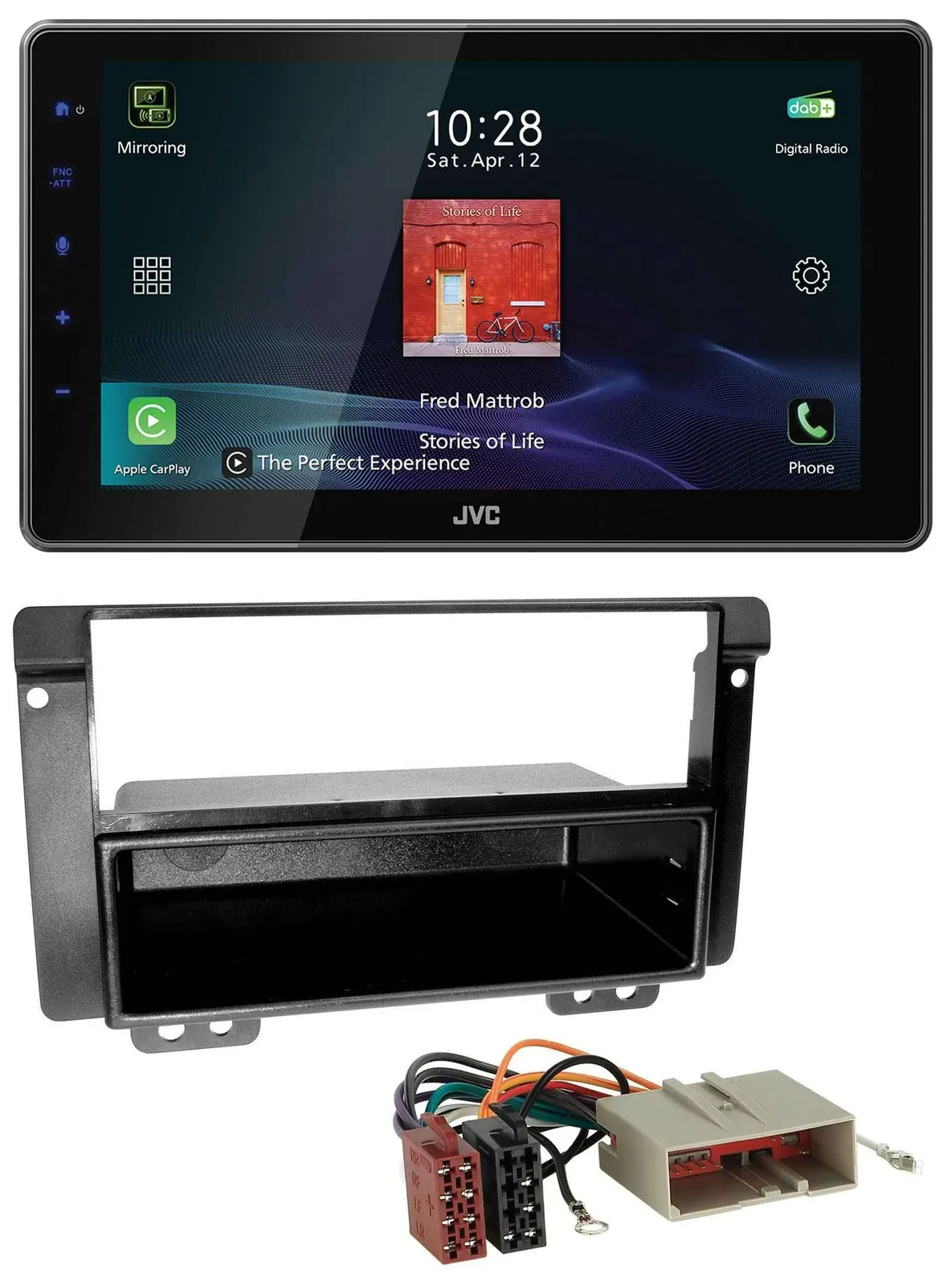JVC DAB MP3 Bluetooth USB Autoradio für Landrover Freelander 2004-2007