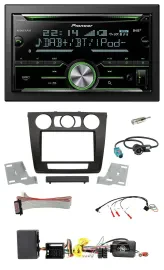 Pioneer Bluetooth Lenkrad DAB 2DIN USB CD Autoradio für BMW 1er Aktiv man. Klima