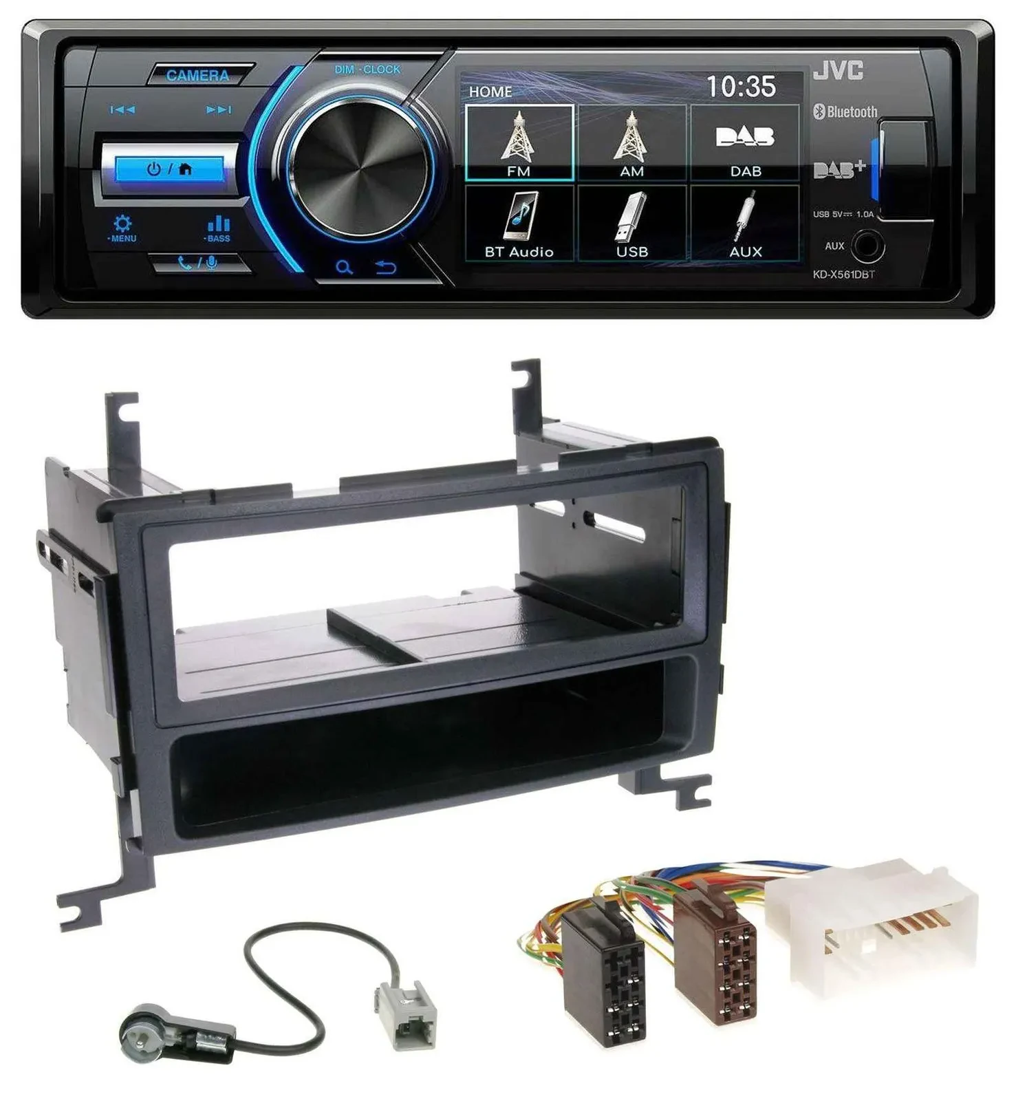 Автомагнитола для Hyundai Santa Fe (2007–2012) JVC Bluetooth, USB, DAB, MP3