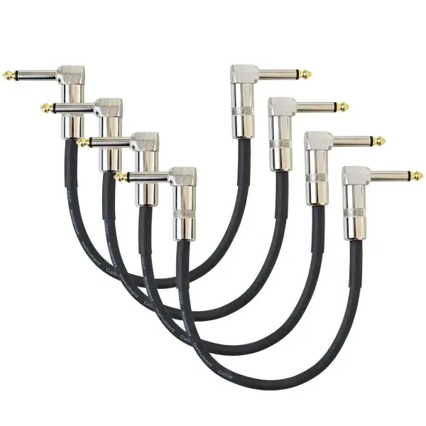 Патч-кабель инструментальный keepdrum GC028 Black 0.3 м (4 штуки)