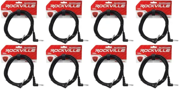 Коммутационный кабель Rockville RCTR110RR-B Black 3 м (8 штук)