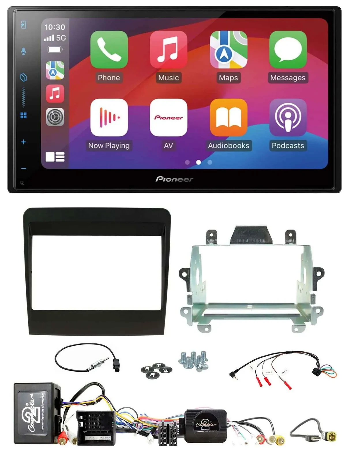 Автомагнитола для Porsche 911 (2011–2017) Pioneer 2DIN, DAB, USB, Bluetooth, совместима с управлением на руле, интерфейс MOST