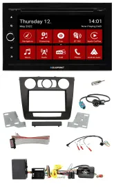 Blaupunkt 2DIN Lenkrad Bluetooth USB TMC DAB Navigation für BMW 1er Aktiv man. K