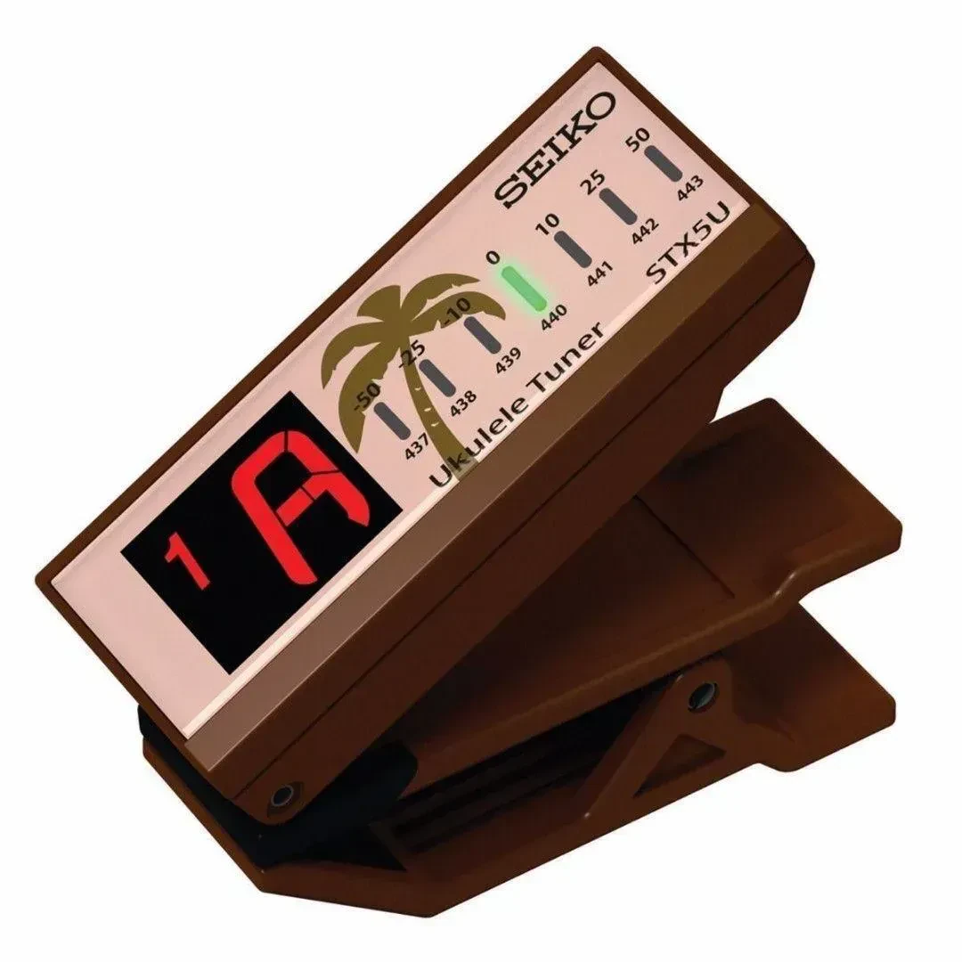 Тюнер-клипса Seiko STX5UCE Ukulele Brown