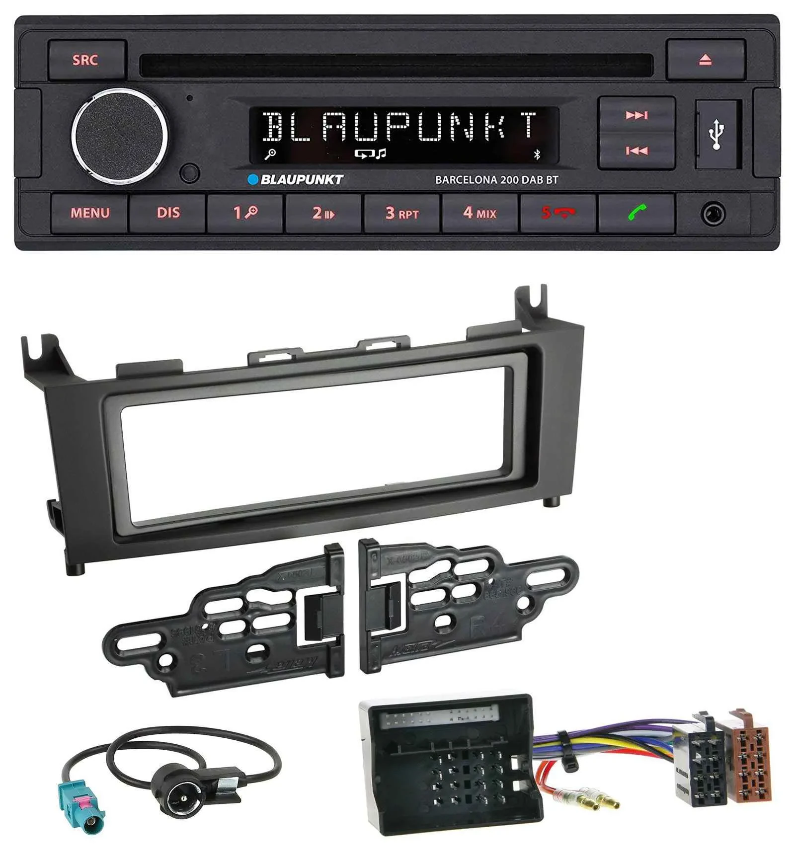Автомагнитола для Mercedes GLK (2008–2012) Blaupunkt USB/DAB/CD/Bluetooth/MP3