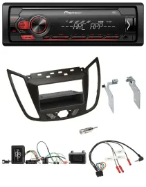 Pioneer DAB 1DIN MP3 Lenkrad USB Autoradio für Ford C-Max Kuga braun