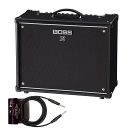 Boss KTN 100 3 Katana Gen 3 100W 1x12 Inch Combo Guitar Black Amplifier Bundle