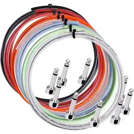 Lava Piston Solder-Free Mini Ultramafic Right Angle Cable Kit 10ft 10 plugs Prpl