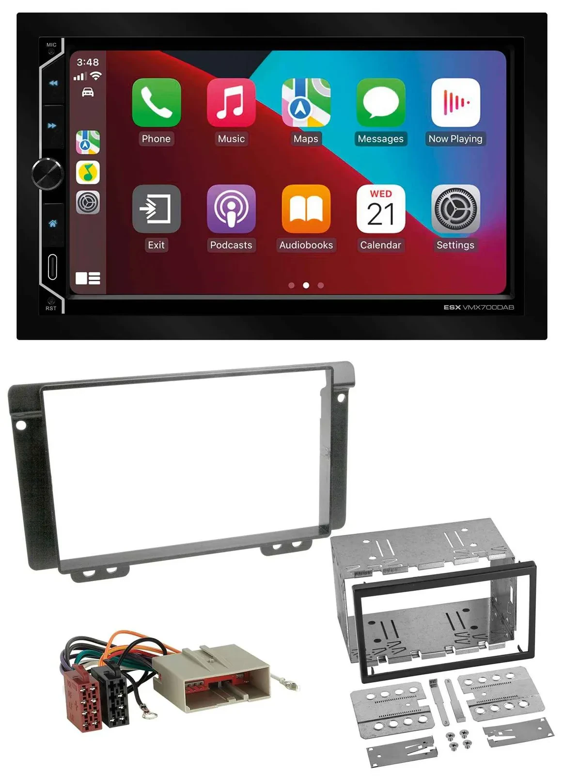 ESX 2DIN DAB USB MP3 Bluetooth Autoradio für Land Rover Freelander 2004-2006