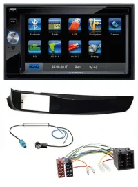 Blaupunkt SD Bluetooth 2DIN MP3 USB AUX Autoradio für Alfa Giulietta schwarz glä