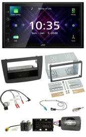 Автомагнитола для Alfa Romeo Mito 2014–2018 JVC 2DIN, DAB, Bluetooth, USB, черный