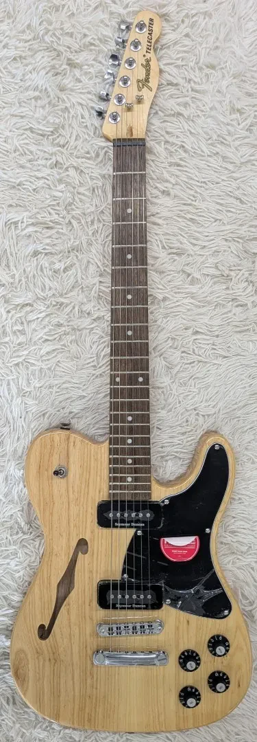 Fender Jim Adkins JA-90 Telecaster Thinline, Natural Electric Guitar 7lbs5.11 oz