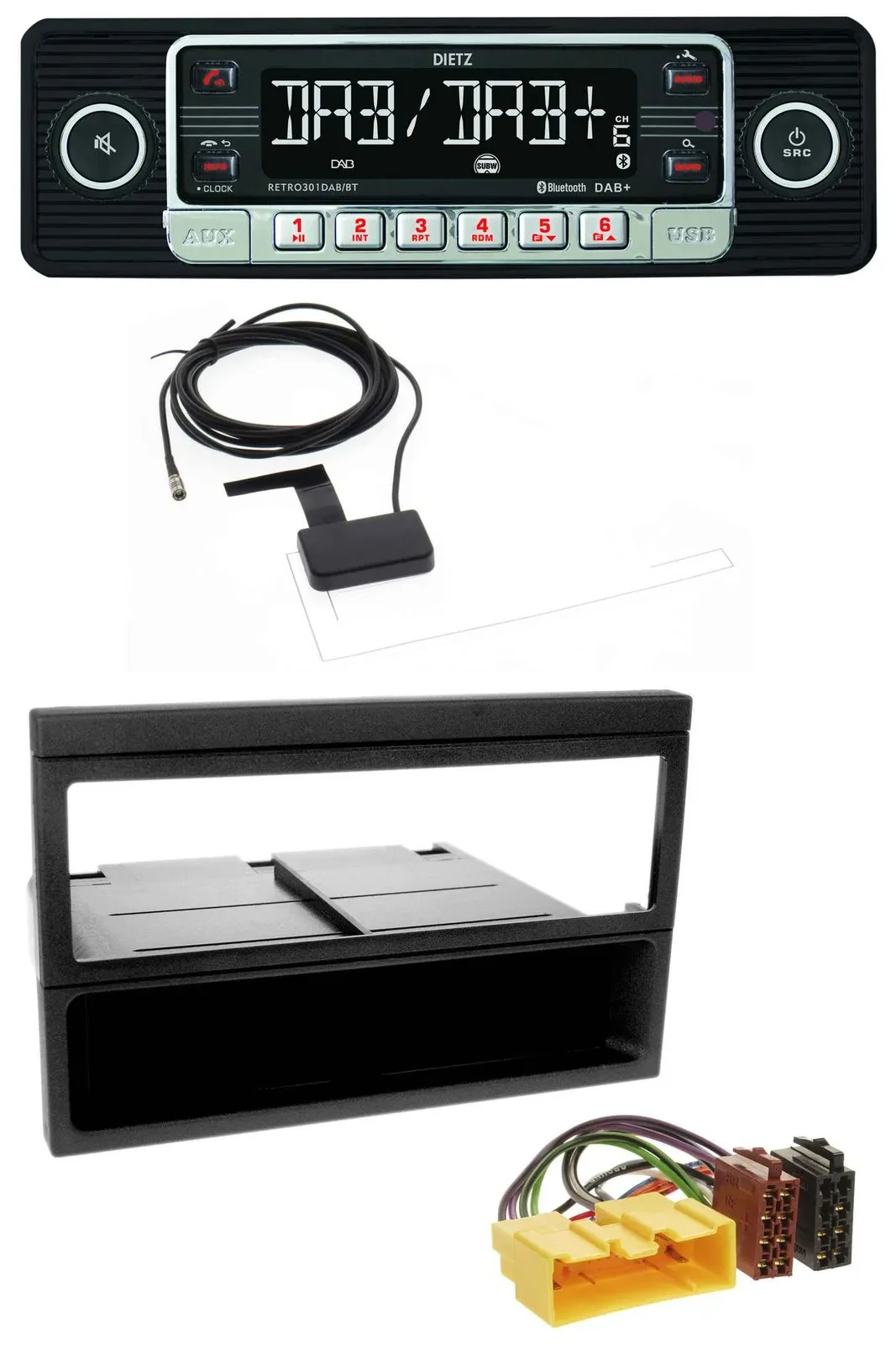 Автомагнитола для Mazda MX-5, 626F, 323L, 323K Dietz DAB, Bluetooth, USB, MP3