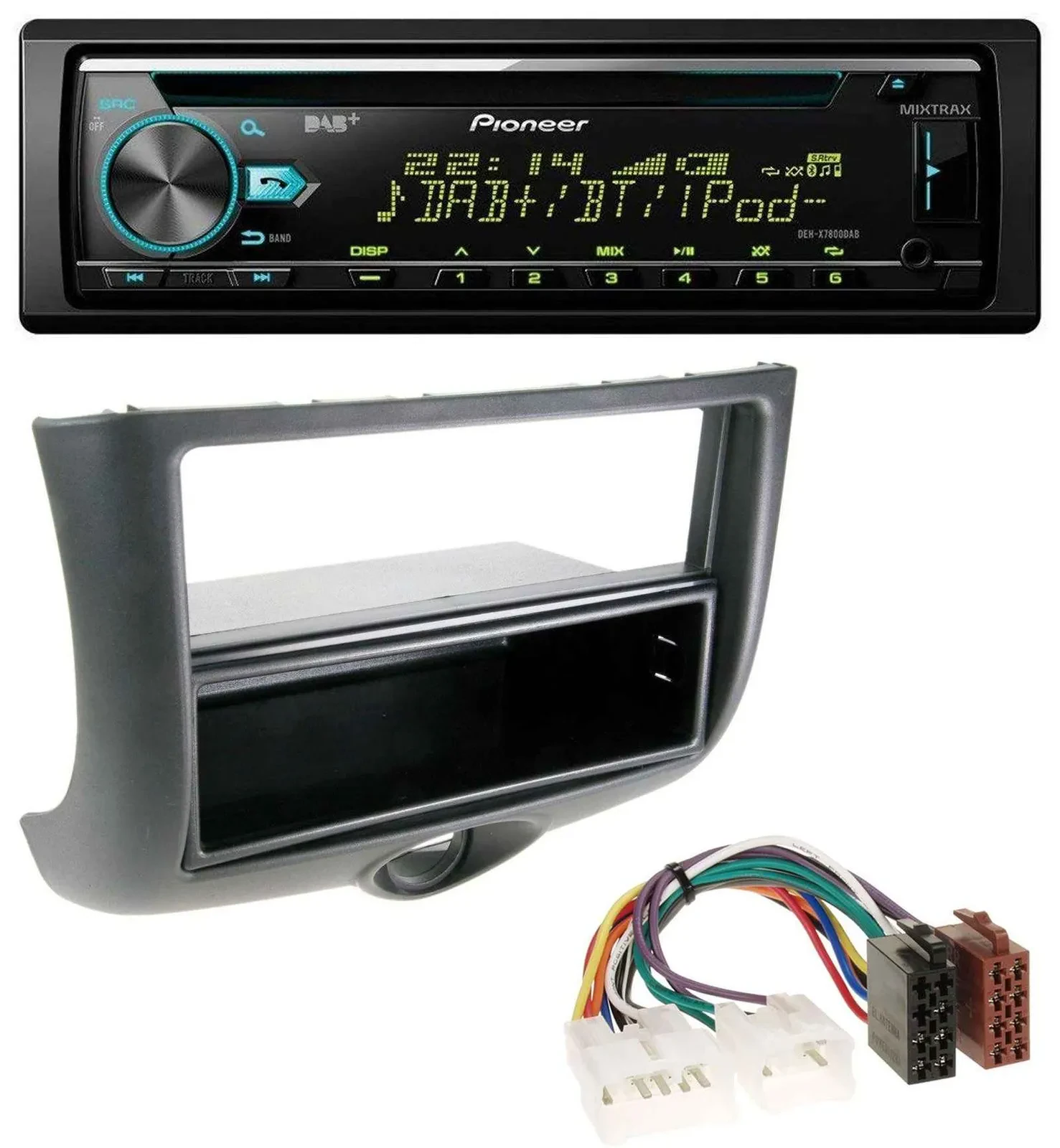 Pioneer DAB MP3 CD USB Bluetooth Autoradio für Toyota Yaris (1999-2003)