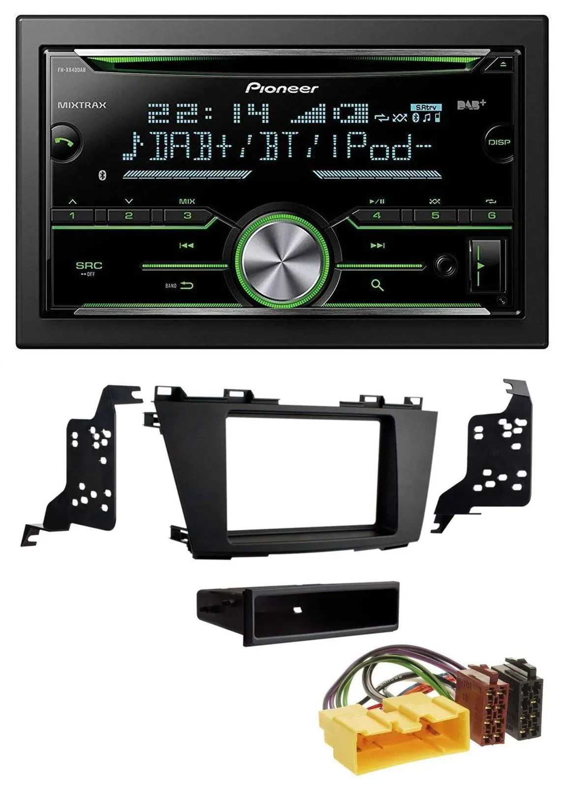 Pioneer Bluetooth MP3 DAB 2DIN USB CD Autoradio für Mazda 5 (CR, ab 2010)
