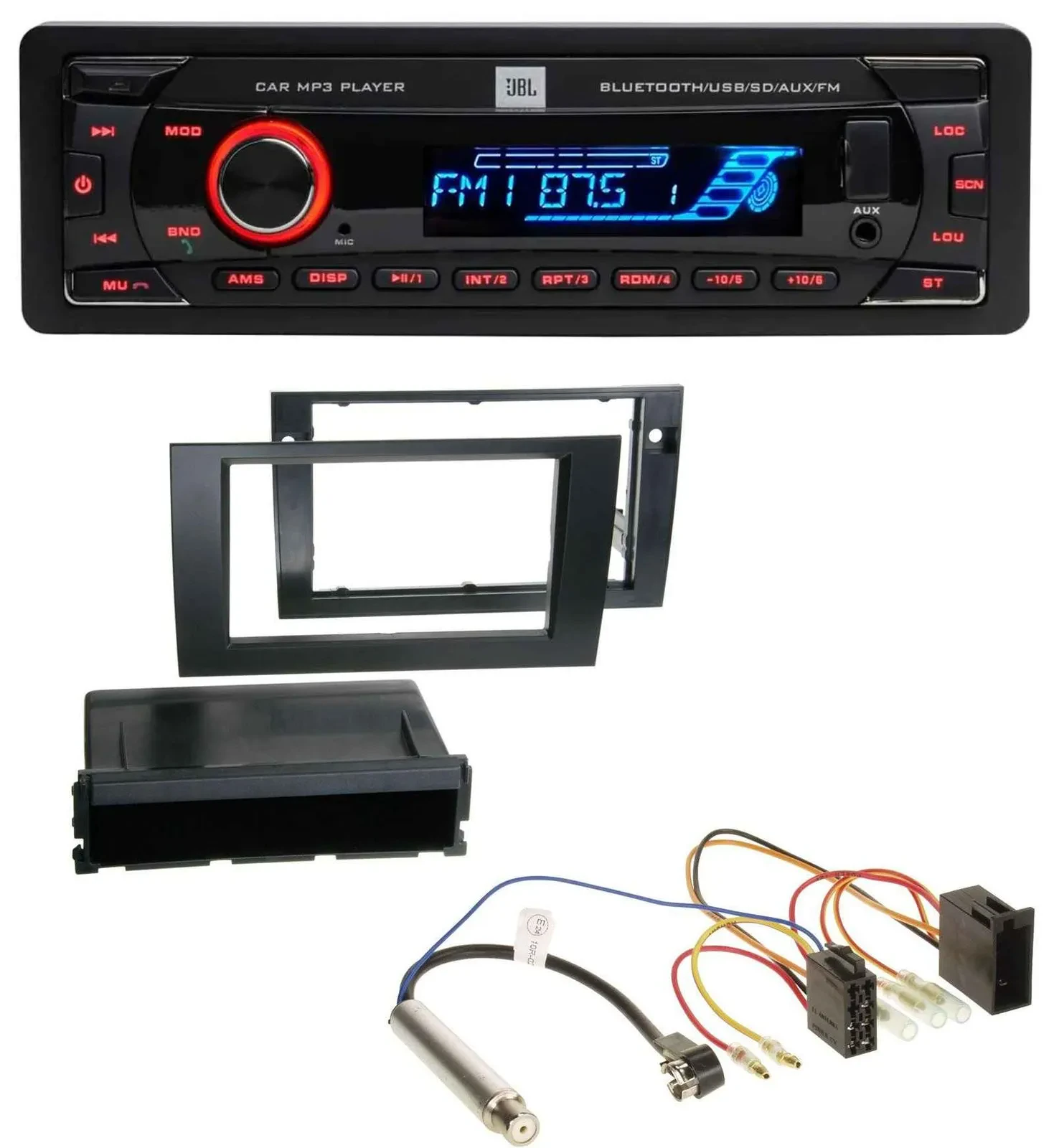 JBL AUX MP3 USB Bluetooth SD Autoradio für Audi A4 B6 B7 2001-2008 Symphony ISO