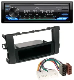 Автомагнитола JVC Bluetooth DAB USB MP3 для Toyota Auris (с 2007)