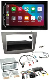 ESX 2DIN DAB USB Lenkrad Bluetooth Autoradio für Alfa Romeo Mito silber 14-18 In