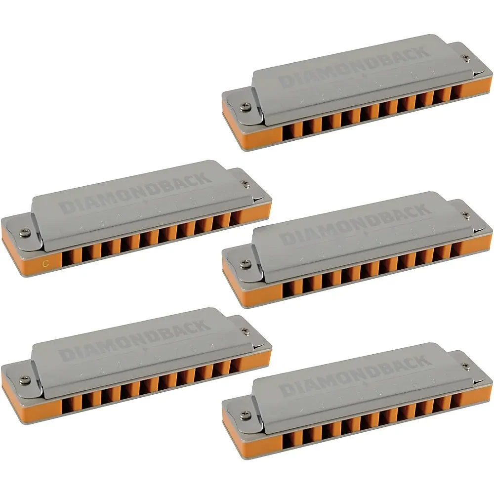 Губная гармошка Silver Creek SC50-5PK диатоническая, 10 отверстий (набор, 5 шт.), тональности: A C D E G