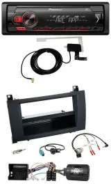 Автомагнитола для Mercedes SLK R171 (2004–2011) Pioneer 1-DIN, USB, DAB, MP3, совместима с кнопками на руле