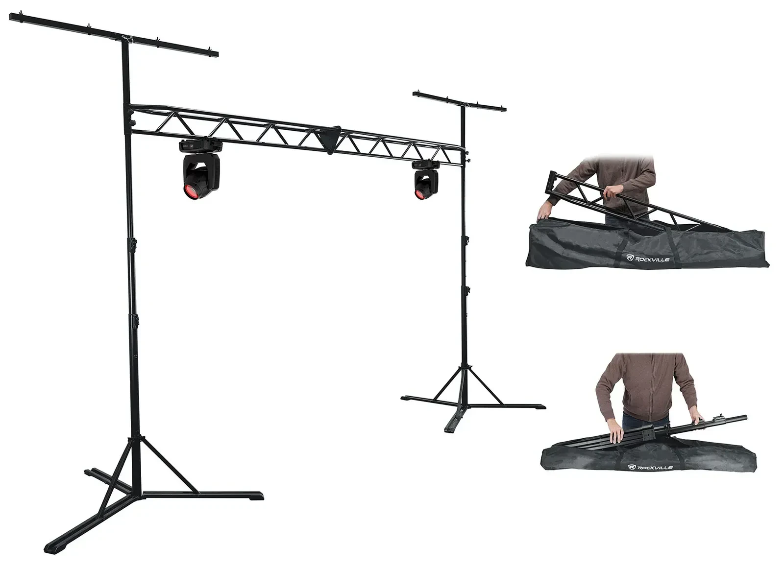 Световой комплект для DJ Rockville INTIMBEAM360X+RLT8 (набор, пара) с 2 Chauvet DJ Intimidator Beam 360X и стойкой-фермой RLT8