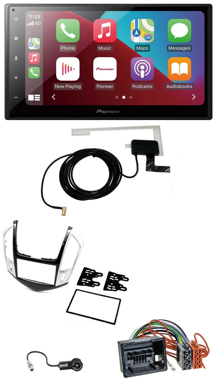 Pioneer USB Bluetooth DAB MP3 2DIN Autoradio für Chevrolet Cruze 2011-2016