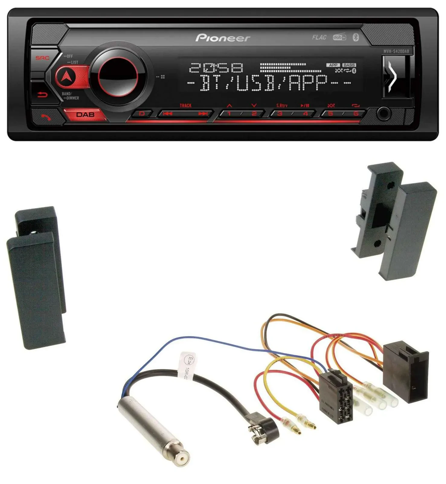 Автомагнитола для Seat Leon/Toledo (1998–2006) Pioneer MP3, USB, DAB, Bluetooth