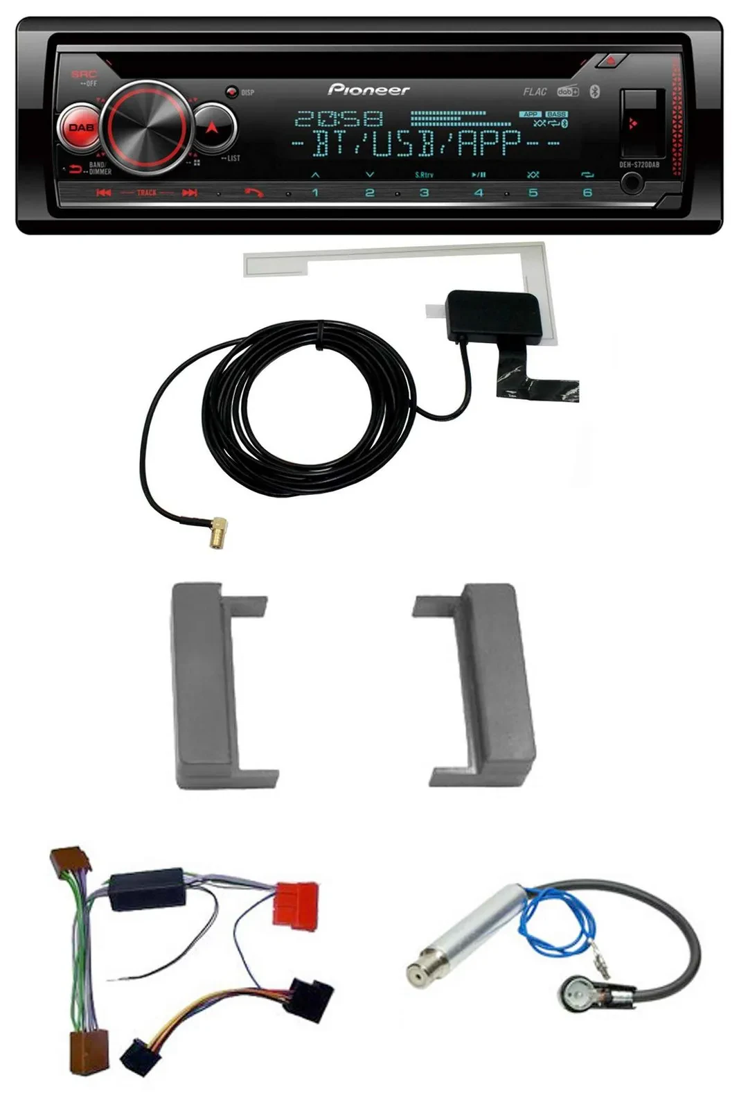 Автомагнитола для Audi A2/A3 8L/A4 B5/TT 1999–2006 Pioneer DAB CD MP3 USB Bluetooth