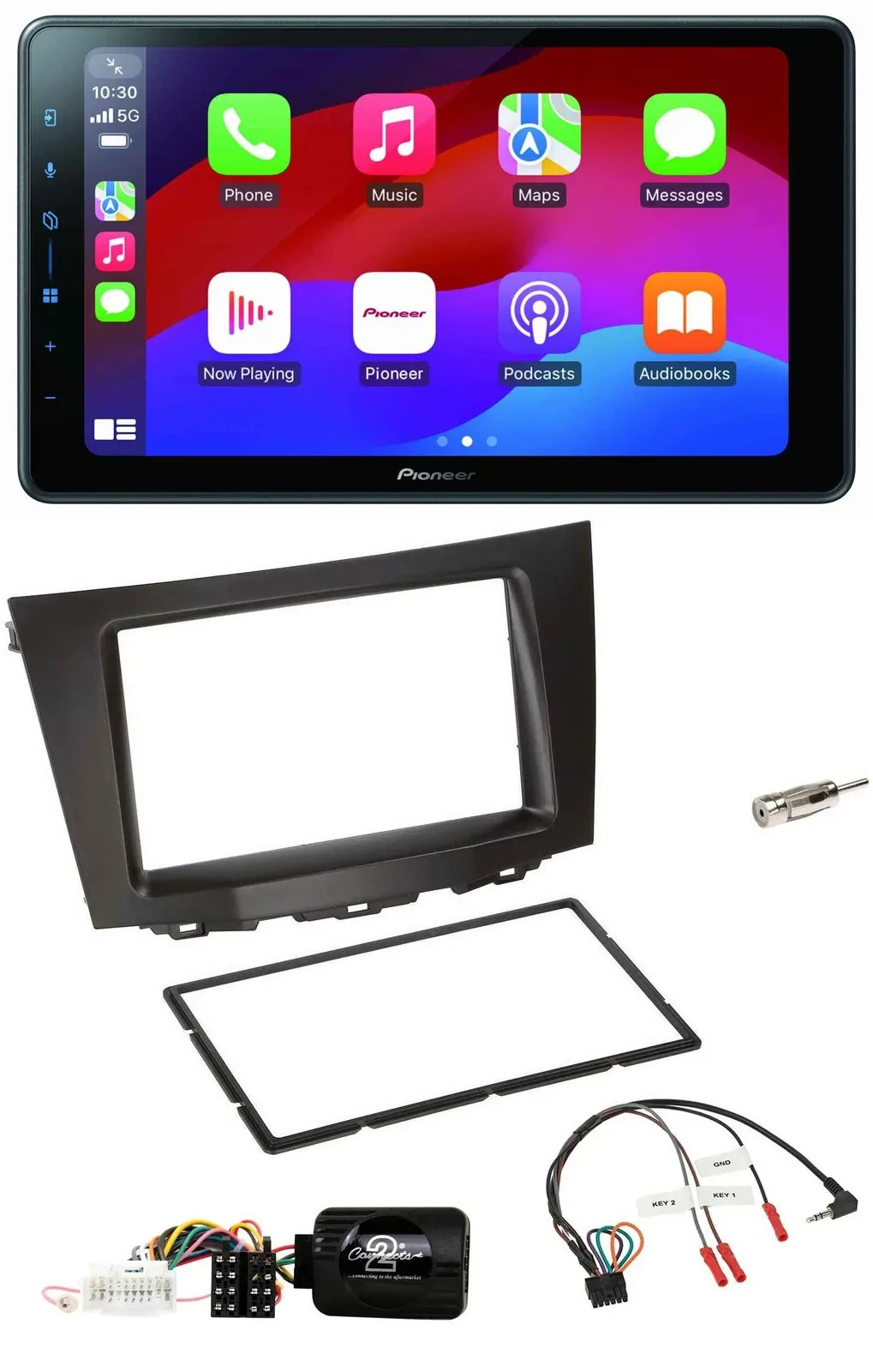 Автомагнитола для Suzuki Kizashi (с 2010) Pioneer 2DIN, Bluetooth, USB, DAB, управление с руля