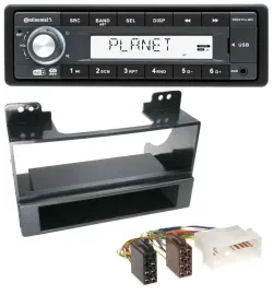 Continental MP3 AUX USB DAB 1DIN Autoradio für Kia Carnival (ab 2006)