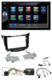 Blaupunkt 2DIN Bluetooth TMC USB Lenkrad SD Navigation für Hyundai i30 2012-2017