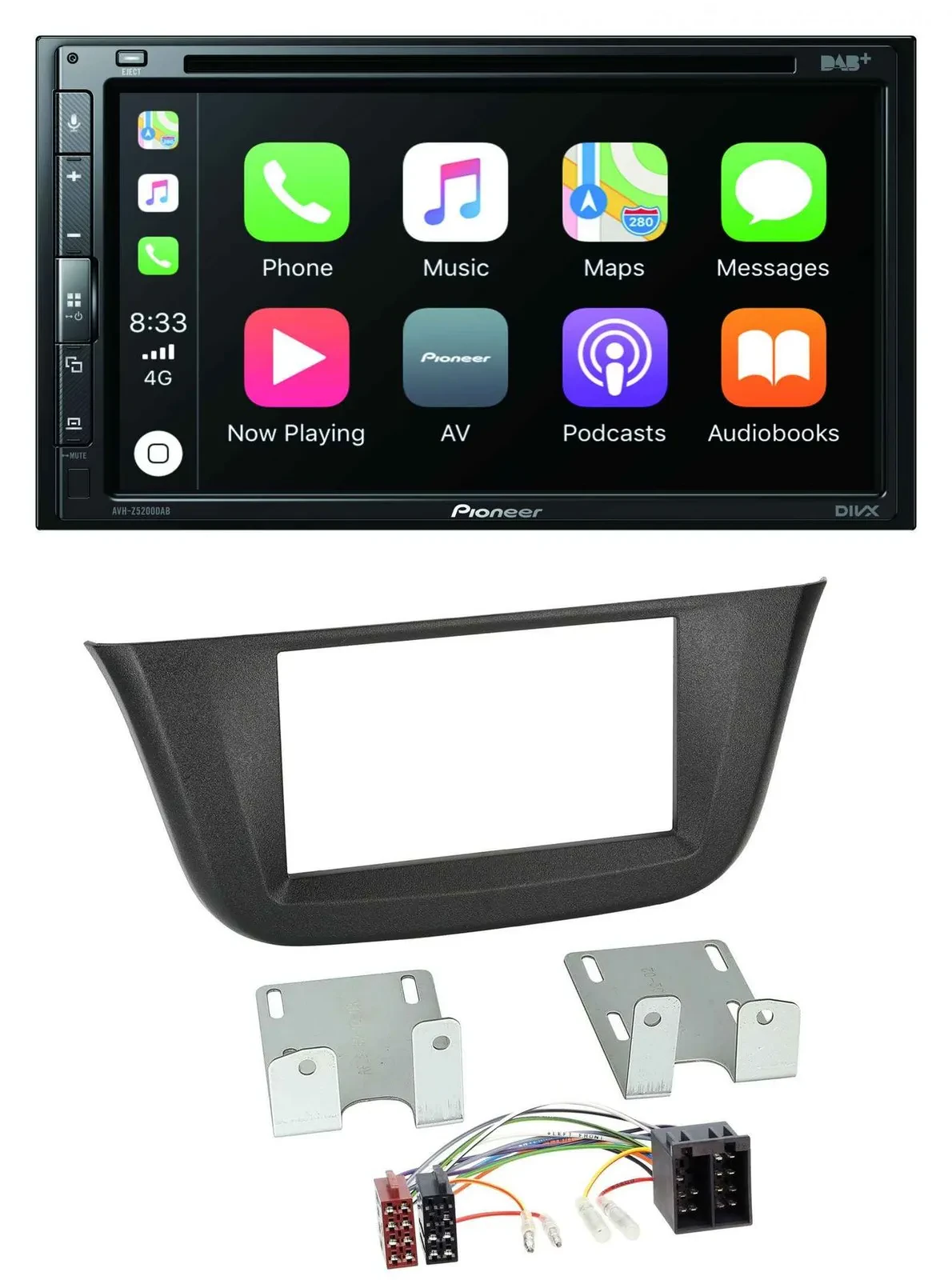 Pioneer DVD 2DIN MP3 DAB Bluetooth USB Autoradio für Iveco Daily (ab 2014)