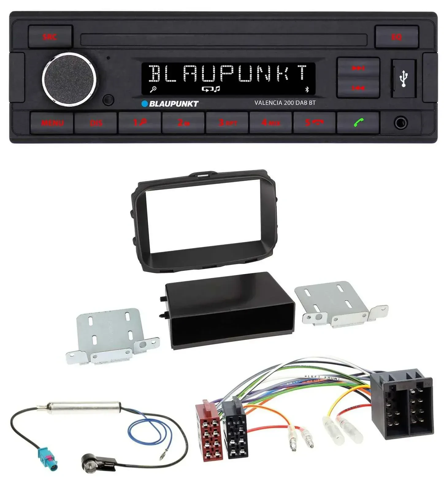 Blaupunkt DAB MP3 Bluetooth USB Autoradio für Alfa Romeo Giulietta 2013-2021 ISO