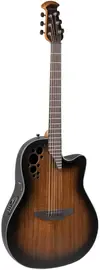 Электроакустическая гитара OVATION CE44P-ABLKW-G Celebrity Elite Plus Mid Cutaway Natural Australian Blackwood