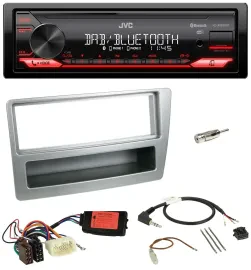 JVC Bluetooth USB DAB Lenkrad Autoradio für Honda Civic 2004-2006 silber