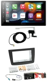Pioneer MP3 USB Bluetooth DAB 2DIN Autoradio für Alfa Romeo Mito 955 ab 14 schwa