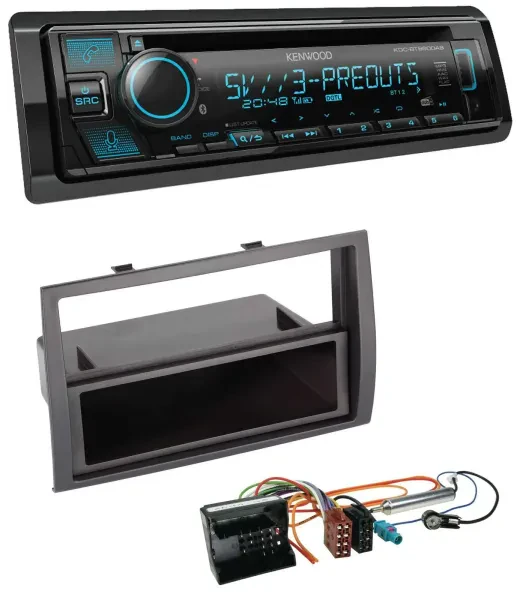 Kenwood Bluetooth USB CD MP3 DAB Autoradio für Citroen Jumper 2006-2011 Quadlock