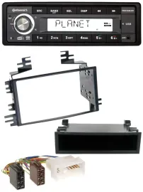 Автомагнитола Continental 1 DIN USB AUX DAB MP3 для Kia Rio/Hyundai Accent 2006–2011