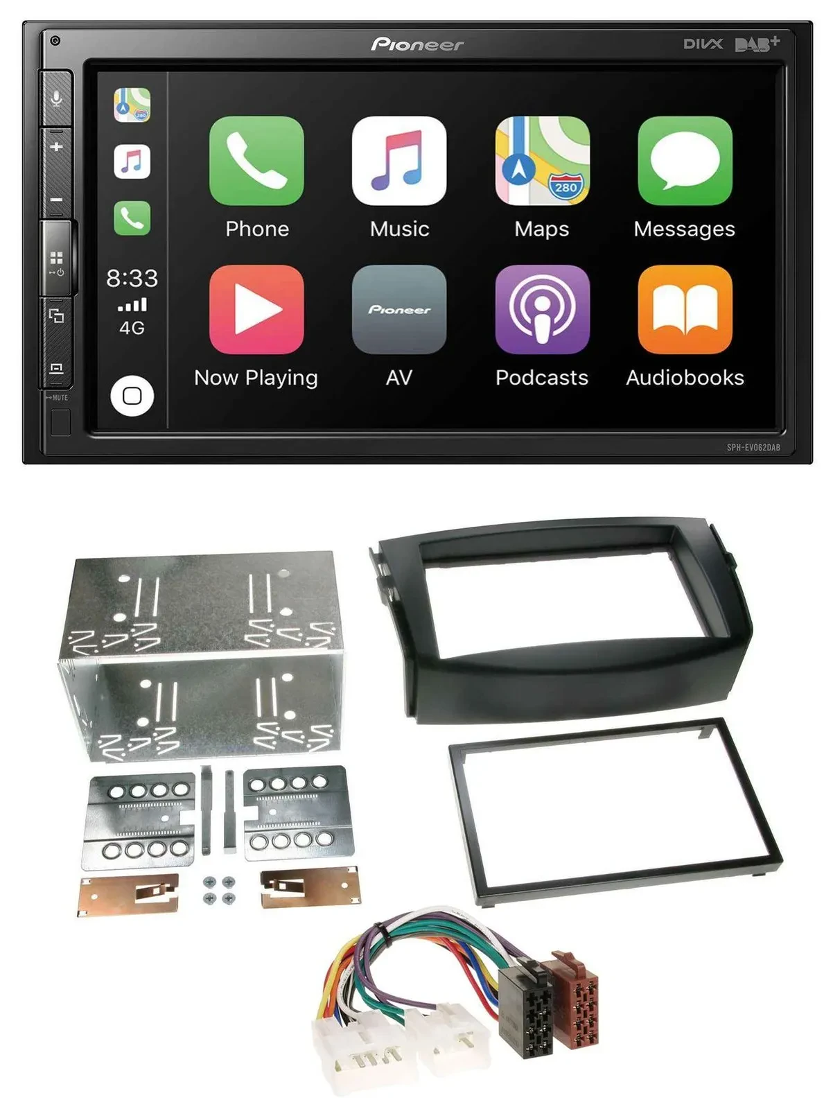 Pioneer USB MP3 DAB 2DIN Bluetooth Autoradio für Toyota RAV 4 (2006-2013)