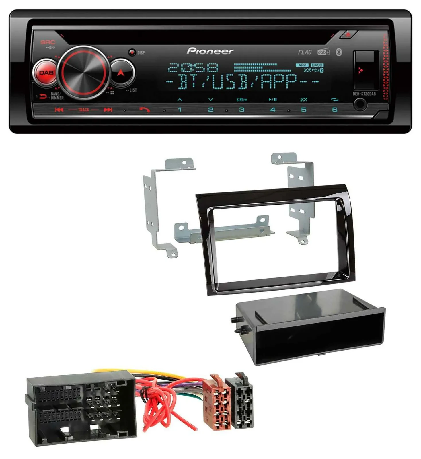Pioneer MP3 DAB CD Bluetooth USB Autoradio für Citroen Jumper Fiat Ducato 14-21