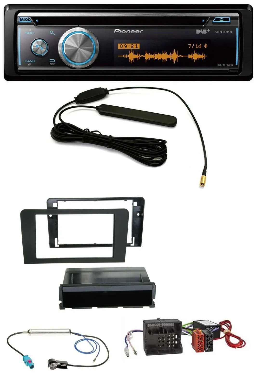 Pioneer CD USB Bluetooth DAB MP3 Autoradio für Audi A3 8P 06-12 Symphony Aktivsy