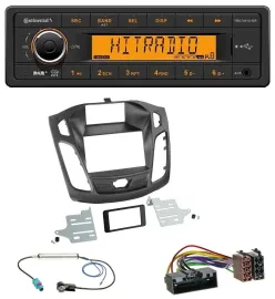 Continental 1DIN DAB MP3 AUX USB Autoradio für Ford Focus (DYB, 2011-2014)