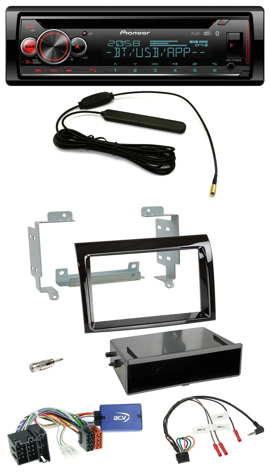 Pioneer USB DAB Lenkrad Bluetooth CD Autoradio für Fiat Ducato 2008-11 Profi pia