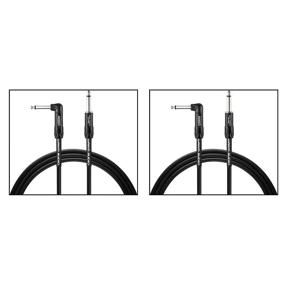 Кабель инструментальный Warm Audio Pro Series 10 ft, черный, 1 угловой штекер (набор, 2 шт.)