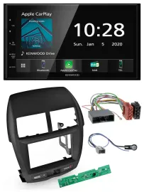 Kenwood Bluetooth MP3 DAB USB 2DIN Autoradio für Mitsubishi ASX 2010-2014