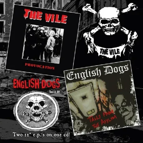 ENGLISH DOGS / THE VILE - Tales From The Asylum / Provocation (CD)