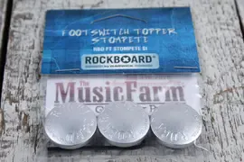 RockBoard by Warwick RBO FT STOMPETE 3 Piece StomPete Footswitch Topper Silver